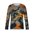thumbnail image 5 of Meichang T-Shirt à Manches Longues pour Homme Grand, T-Shirts Graphiques pour Hommes Tendance à Imprimé Camouflage, T-Shirts Amusants à Col Rond Confortables à Manches Longues pour Hommes, 5 of 5