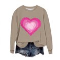 thumbnail image 2 of Yuyuzo Sweatshirts for Women Plus Size Valentines Day Tops Fleece Lined Long Sleeve Loose Casual Fashion Pullover Shirts, 2 of 6
