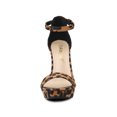 thumbnail image 2 of BLISSFUL STEP Women's Open Toe Platform Ankle Strap Chunky Heel Sandals, 2 of 7