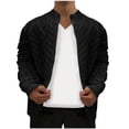 thumbnail image 2 of Weiqiqre Sweaters for Men Cable Knitted Warm Sweater Cardigan Thermal Button Down Closure Fall Winter Cardigan Stand-up Jacket, 2 of 4