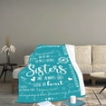 thumbnail image 3 of RKSTN Flannel Blanket Envelope Flannel Blanket Printed Sister Envelope Blanket Birthday Gift Girlfriend Friend Blanket F Home Decor;Household Supplies;Travel Essentials, 3 of 3