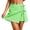 Mint Green, variant on Lcklvx Plaid Mini Skirts for Women Trendy Side Split High Waist a Line Skorts Summer Beach Clothes