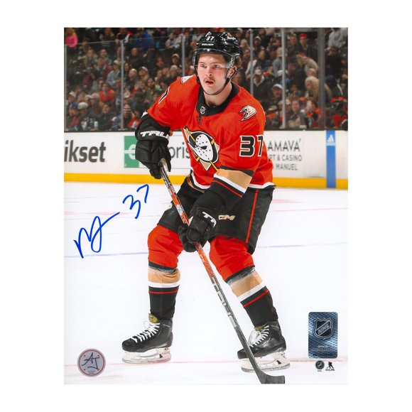 Mason McTavish Photo de Hockey 8x10 des Canards d'Anaheim Signée