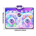 thumbnail image 3 of Hearth & Gear Interactive Dance Mat Educational For Kids With Music Lights And Learning Games Extra Large for Kids Kids Learning Animals Girl Kids Side by Side Battery Operated Kid Play Foot Piano Mat, 3 of 6