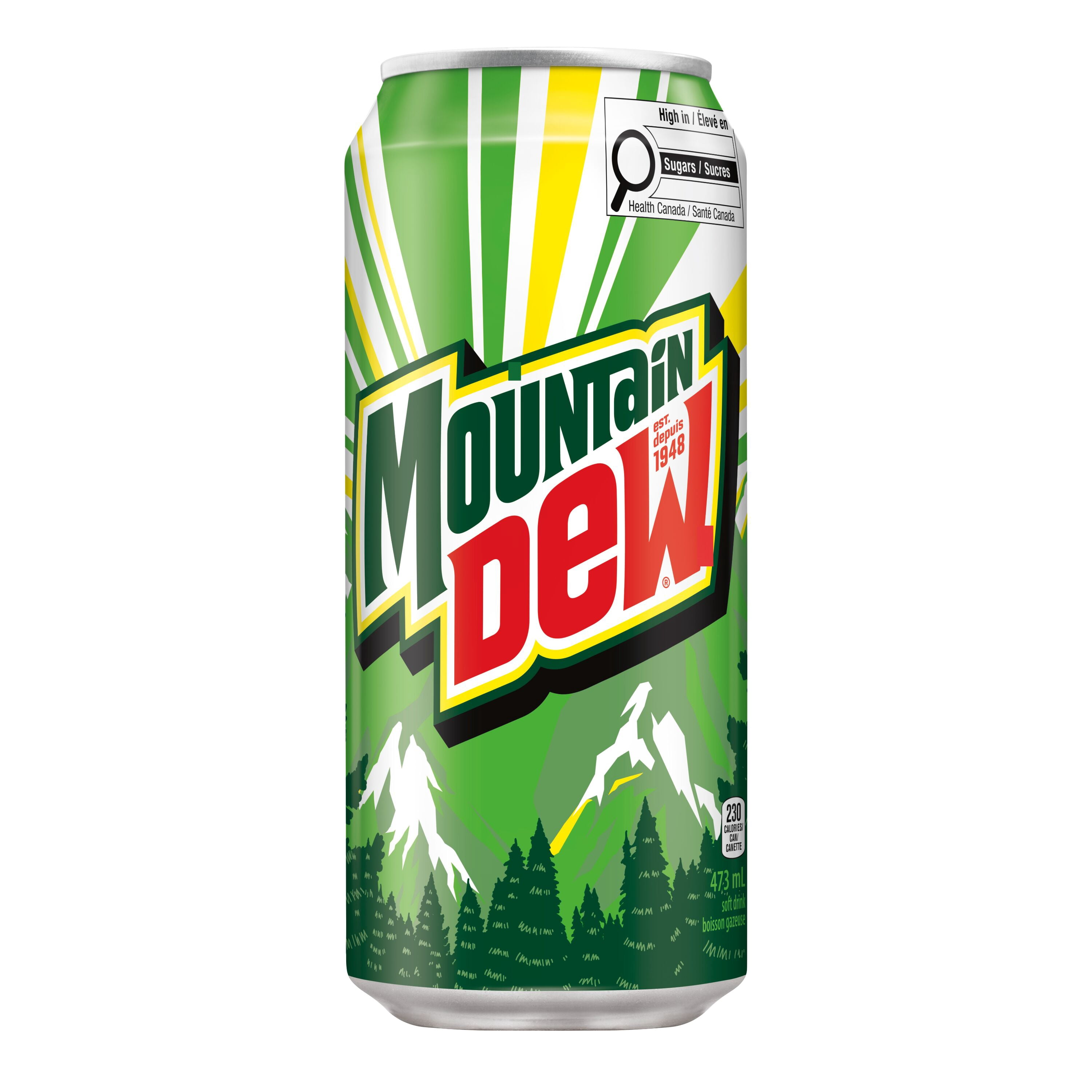 Mtn Dew Boisson Gazeuse 473 mL, Canette