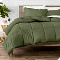 thumbnail image 1 of Bare Home Goose Down Alternative Comforter Set - 3 Piece Set - Oversized Queen, Cypress, 1 of 7