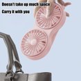 thumbnail image 3 of Portable Fan Handheld With Built-in Battery 10.04 in x 3.15 in Silent Double Headed Foldable Mini USB Charging, 3 of 6