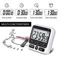 thumbnail image 3 of Kitchen Digital Timer With Silent/loud Alarm Switch 24 Hours Clock And Alarm Memory Function, 3 of 4