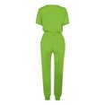 thumbnail image 5 of Yuyuzo Womens Workout Sets 2 Piece Short Sleeve Crew Neck T-Shirts Drawstring Jogger Pants with Pockets, 5 of 5