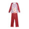 thumbnail image 4 of Faithtur Costume de Noël Famille Ensemble Parent-Enfant Imprimé de Cerf Col Rond, 4 of 7