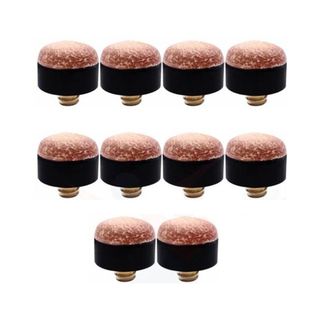 5/10Pc Pool Cue Screw In Cue Tips Snooker Pool Billards Tip Head 10mm/11mm/12mm/13mm Replacement For Snooker Pool Cue Accessorie