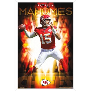 NFL Kansas City Chiefs - Patrick Mahomes II 18 Wall Poster, 22.375" x 34" Framed