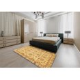 thumbnail image 4 of Ahgly Company Indoor Rectangle Abstract Orange Oriental Area Rugs, 5' x 7', 4 of 6