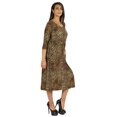 thumbnail image 2 of Phagun Robe Midi d'Été pour Femme Décontractée Ample avec Poches Robe à Encolure Dégagée Robes, 2 of 7