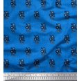 thumbnail image 1 of Soimoi Velvet Fabric Dot & Floral Artistic Decor Fabric Printed Yard 58 Inch Wide, 1 of 5