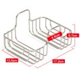 thumbnail image 4 of Stainless Steel Sink Caddy Kitchen Draining Rack Hanging Storage Basket Organizer for Cleaning Cloth Sponge, 4 of 6