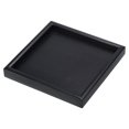 thumbnail image 1 of Unique Bargains 7' Square Wood Serving Tray Decorative Platter Home Kitchen Candle, Black, 1 of 6