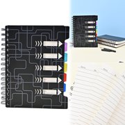 WHEANG Subject Notebook For Work Notebooks College Ruled With Dividers Tabs A5 Small Note Book For School Note Taking