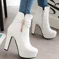 thumbnail image 1 of LSLJS Chaussures Rétro pour Femmes à Semelle Plate Décontractées Grande Taille à Enfiler à Double Fermeture Éclair, 1 of 9