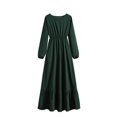 thumbnail image 2 of Gspmoly Robes Décontractées pour Femmes, Robe Décontractée pour Femmes à la Mode à Col Rond à Manches Longues Robe Longue à Taille Robe de Soirée pour Femmes Articles en Liquidation, 2 of 7