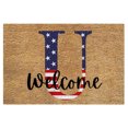 thumbnail image 2 of TopLLC Bathroom Rugs 4th Of July Door Mat Patriotic Doormat Entryway Rug Welcome Independence Day Doormat Stain And Fad Patriotic Decor Welcome Outdoor Mat A map, 2 of 2