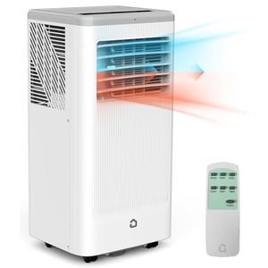 Garvee 10000 BTU portatif Air Conditionneur avec chauffage, refroidissement, ventilateur & Déshumidificateur, intérieur AC Unité pour chambre jusqu'à 450 Pied carré, blanc & gris