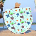thumbnail image 4 of Colorful Round Beach Towel - Sandproof & Quick Dry Microfiber Blanket for Pool, Yoga, Picnics, and Travel, 4 of 8