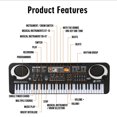 thumbnail image 4 of 61 Keys Black Digital Music Electronic Keyboard Key Board Electric Piano Kids Gift Musical Instrument, 4 of 6
