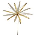thumbnail image 1 of Vickerman 24" Gold Velvet Papyrus Artificial Christmas Pick 3 per Bag, 1 of 1