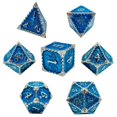 thumbnail image 4 of 7Pcs Polyhedral Dice Irregular Big Numbers Board Casino Board Game Games Blue, 4 of 5