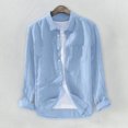 thumbnail image 2 of Chemises Homme en Lin Coton Massif à Manches Longues et Taille T, 2 of 5