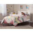 thumbnail image 2 of Leo & Lacey Solid Wood Twin Panel Platform Bed with USB Charger in White, 2 of 5
