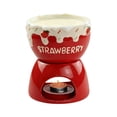 thumbnail image 2 of DIANWUDG Homemade Ceramic Cheese Fondue Set Chocolate Melting Oven Ice Cream Fondue Set, 2 of 6