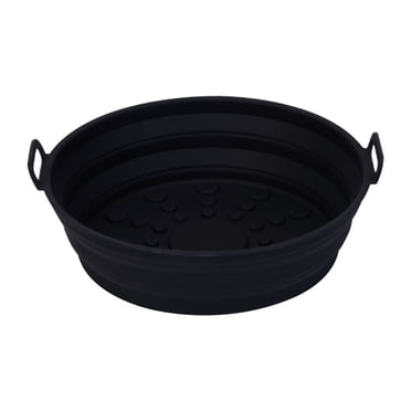 TIMIFIS Silicone Doublure en pour Friteuse à Air Chaud Panier en Silicone Réutilisable pour Friteuse à Air Résistant à la Chaleur Nettoyage Facile Friteuses à Air Pot en Silicone Rond pour Accessoires de Four à Friteuse à Air