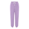 thumbnail image 5 of Posijego Women's Running Jogger Drawstring Elastic Waist Sweat Pants Solid Color Casual Athletic Pants, 5 of 5