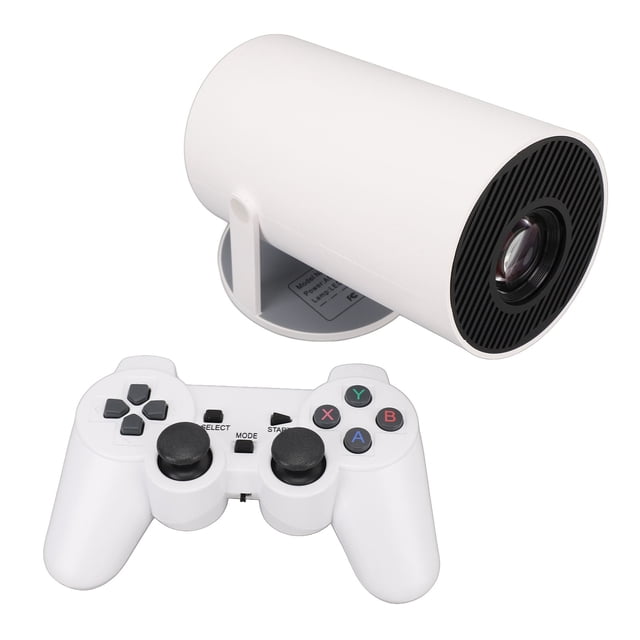 Projector 4K Projector Portable Projector for Android 11 1GB 8GB 5G BT5.0 Indoor Outdoor Projector with 2 Gamepad Automatic Trapezoid Correction
