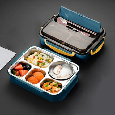 Chmadoxn 1500ML Five-Compartment Stainless Steel Lunch Box For Office Workers And Students Lightweight Lunch Box With Compartments For Water Heating And Soup lunch boxs