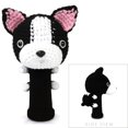 thumbnail image 1 of StitchHead Hand Stitched Yarn Animal Driver/Wood Head Cover - Boston Terrier, 1 of 2