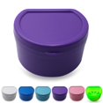 thumbnail image 2 of Denture Box Creative Denture Bath Case Denture Container with Basket Net Holder, 2 of 10
