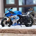 thumbnail image 2 of 1:12 Suzuki GSX-R1000R Aprilia RSV4 Modèle de Moto de Course en Alliage Modèle de Moto Tout-Terrain Haute Simulation RSV4 Vert, 2 of 6