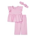thumbnail image 1 of Ensemble chiffonné 3 pièces George pour bébés filles, 1 of 2
