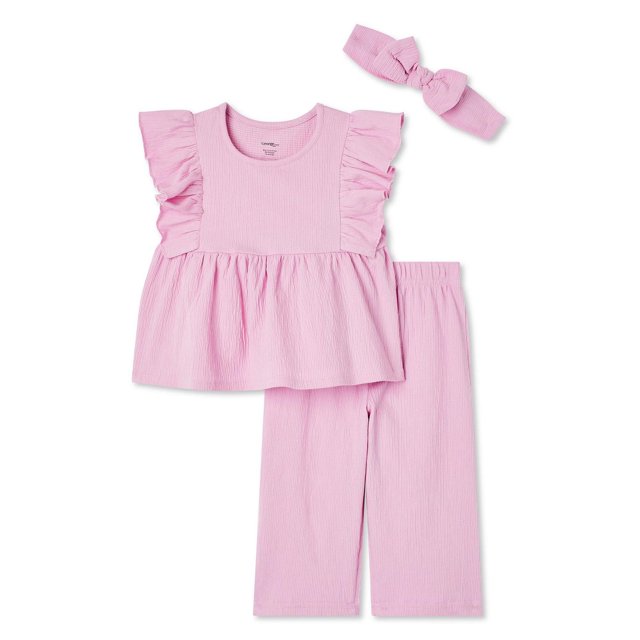 Ensemble chiffonné 3 pièces George pour bébés filles