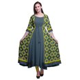 thumbnail image 1 of Bimba Robe Anarkali Imprimée pour Femmes Kurti Longue Évasée Style Chic Kurta Ethnique, 1 of 6