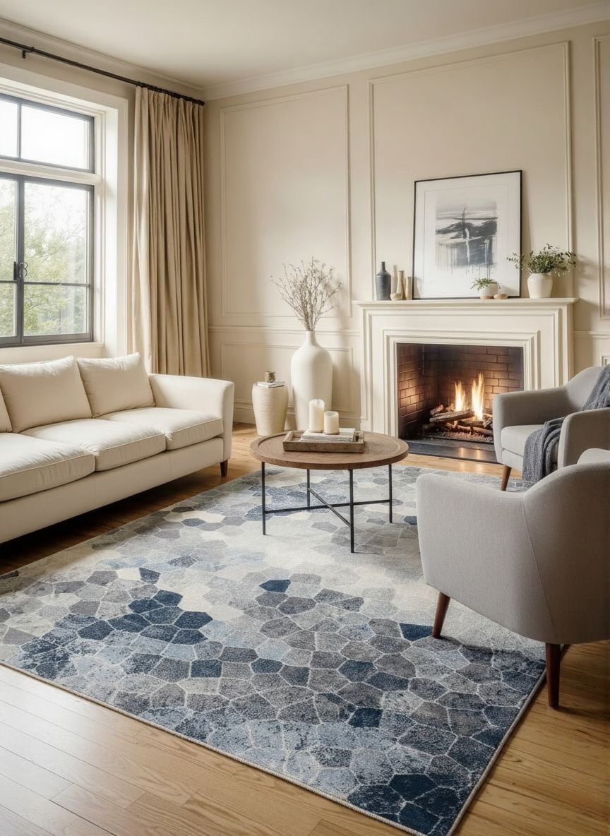 Rug Branch Havana Collection Tapis traditionnel en détresse