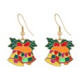 thumbnail image 2 of Up to 65% Off Christmas Tree Bell Earrings Christmas Creative Holiday Party Earrings Jewelry Hoop Earrings Women Necklace Rings Earring Jewelry on Clearance, 2 of 4