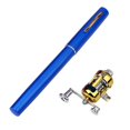 thumbnail image 2 of jinwen 5-section Mini Folding ing Rod Reel Combo Set Pocket Collapsible ing Kit Blue, 2 of 9