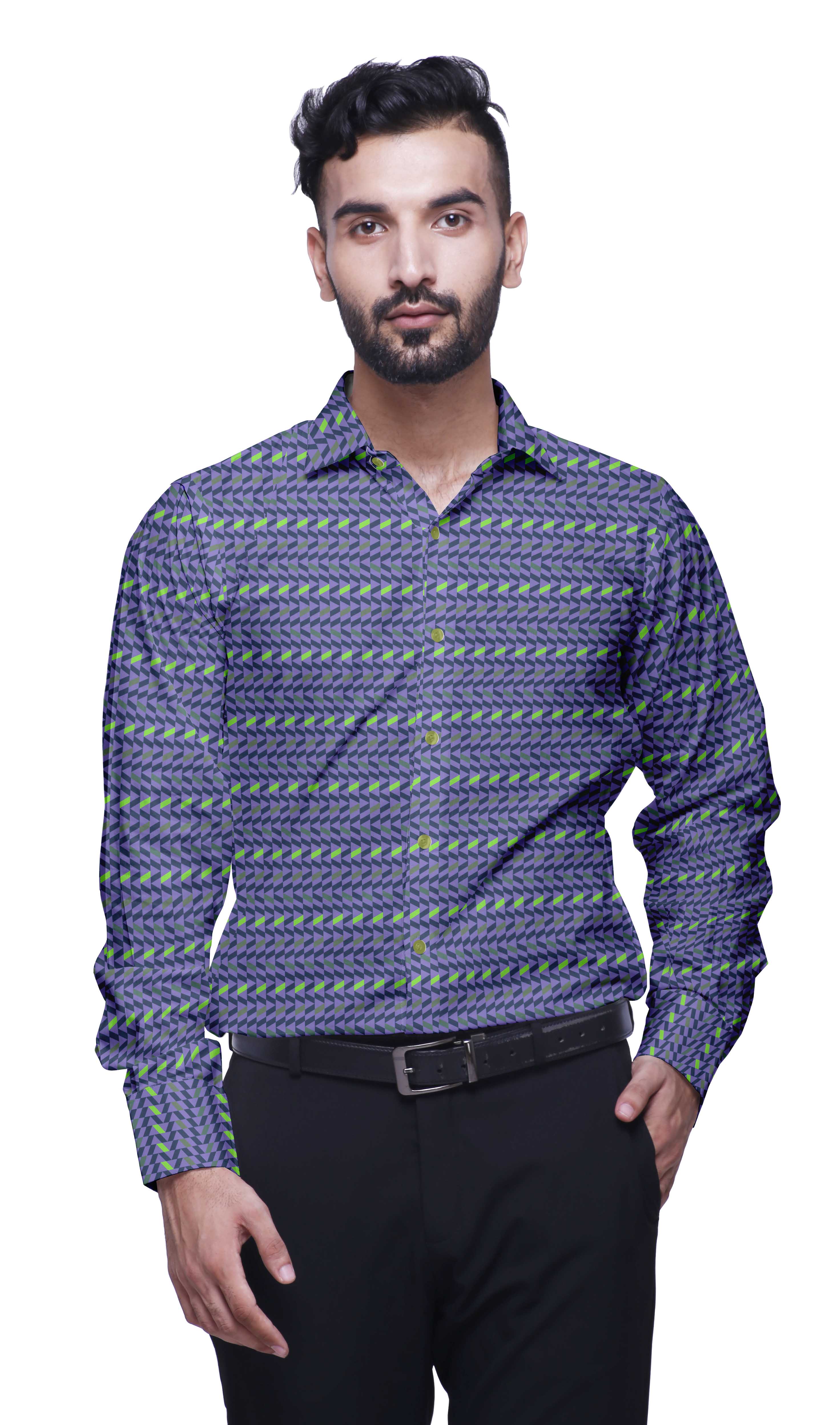 BESTMAN Long Sleeve Formal Shirt For Men Button Down Cotton Men Shirts