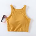 thumbnail image 2 of Timegard Camisoles pour Femmes Côtelées d'Été à Col Rond Sans Manches Confortables Courtes avec Soutien-Gorge Intégré, 2 of 6
