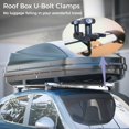thumbnail image 2 of 4PCS Roof Box U-Bolt Clamps, Universal Metal Rooftop Cargo Carrier Rack Bolts, 85mm Internal Width Car Van Mounting Fitting Kit, U-Bracket Clips with 8 Lock Nuts, 2 of 6