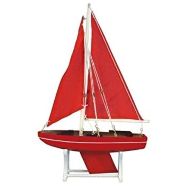 Handcrafted Model Ships en Bois Il Flotte Boussole Rubis Modèle Voilier 12"